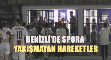 Yükselme grubu maçında saha karıştı