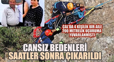 4 Kişinin cansız bedenleri, saatler süren çalışmaların ardından çıkartıldı