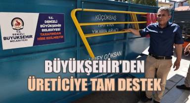 Büyükşehir’den üreticiye tam destek