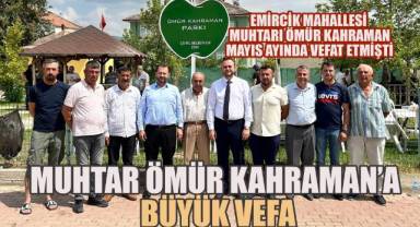 Çivril Belediye Başkanı Semih Dere’den anlamlı vefa