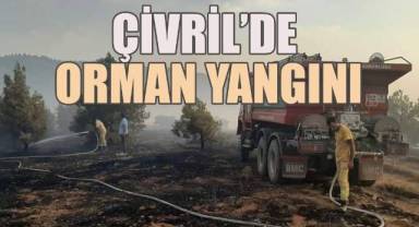 Çivril'de orman yakınını söndürme çalışmaları devam ediyor