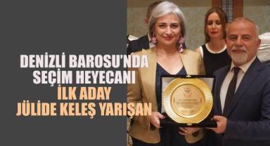 Denizli Barosu'nda seçim heyecanı başladı. İlk aday Jülide Keleş Yarışan