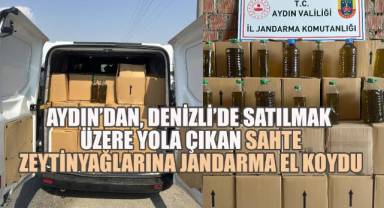 Denizli'de satılmak üzere sevk edilen,1 Ton 760 Litre Sahte Zeytinyağı ele geçirildi