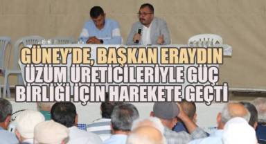 Güney'de üzüm fiyatları için üreticiler bir araya geldi