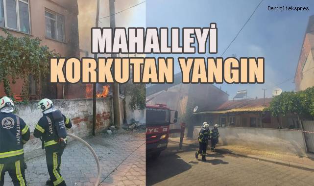 Mahalleyi Korkutan Yangında, İki Ev Büyük Hasar Gördü