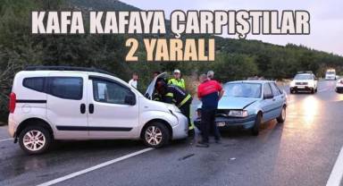 Serinhisar'da kaza; 2 yaralı