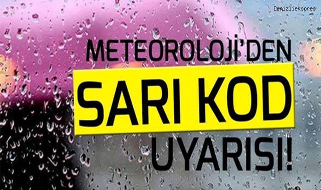 AFAD'dan Denizli İçin Sarı Kodlu Yağış Uyarısı: Sel ve Fırtına Tehlikesine Dikkat