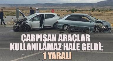 Çarpışan Araçlar Kullanılamaz Hale Geldi, 1 Yaralı