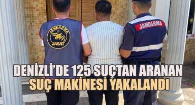 Denizli’de 125 suçtan aranan suç makinesi yakalandı