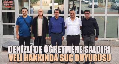 Denizli'de Öğretmene Saldırı, Veli Hakkında Suç Duyurusu