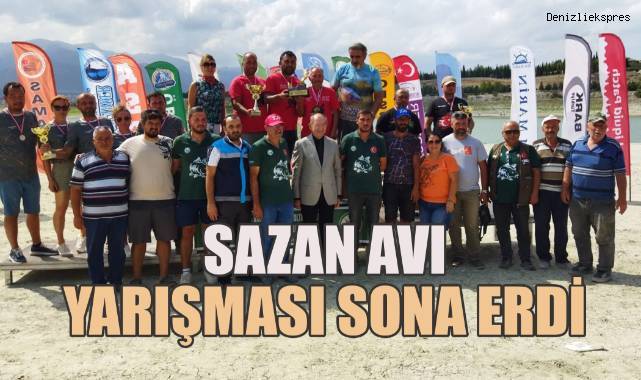 Denizli'de sazan avı yarışmaları bitti, şampiyonlar belli oldu
