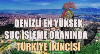 Denizli en yüksek suç işleme oranında Türkiye ikincisi