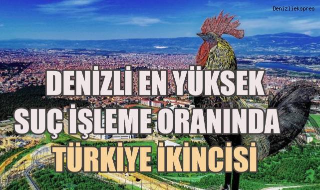 Denizli en yüksek suç işleme oranında Türkiye ikincisi