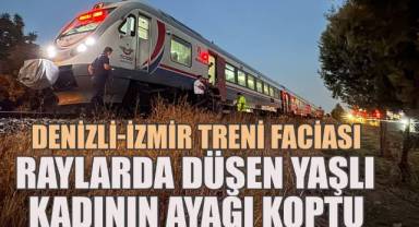 Denizli-İzmir Seferini Yapan Tren Yaşlı Kadına Çarptı: Ayağı Koptu
