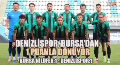 Denizlispor, Deplasmandan 1 Puanla Dönüyor (1-1)