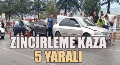 Serinhisar’da Zincirleme Kaza: 5 Kişi Yaralandı
