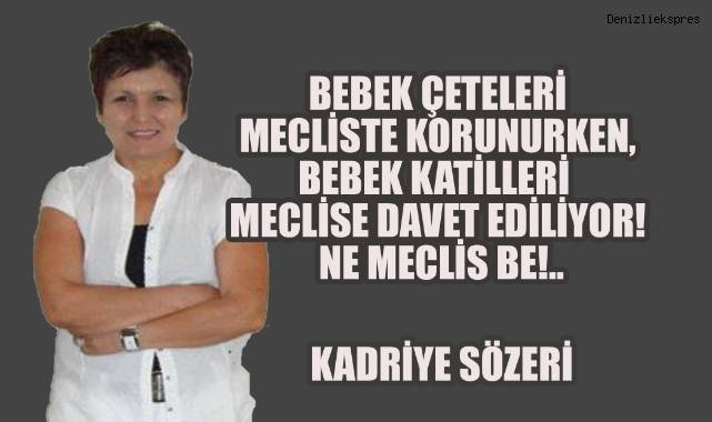 Bebek Çeteleri Mecliste Korunurken, Bebek Katilleri Meclise Davet Ediliyor! Ne Meclis Be!..
