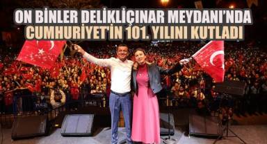 Denizli’de Cumhuriyet Bayramı Coşkusu, On Binler Delikliçınar Meydanı’nda Cumhuriyet'in 101. Yılını Kutladı