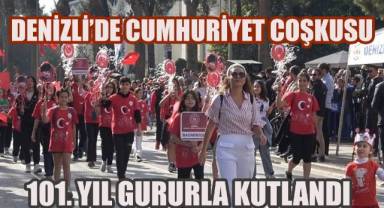 Denizli'de Cumhuriyet Coşkusu: 101. Yıl Gururla Kutlandı