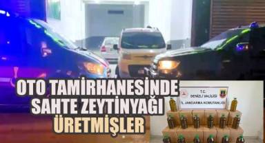 Denizli'de Oto Tamirhanesinde Sahte Zeytinyağı Operasyonunda, 630 Kilo Ürün Ele Geçirildi