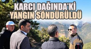 Denizli Karcı Dağı'ndaki Orman Yangını Tamamen Söndürüldü
