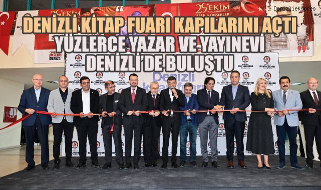 Denizli Kitap Fuarı Kapılarını Açtı; Yüzlerce Yazar ve Yayınevi Denizli'de Buluştu