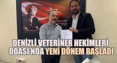 Denizli Veteriner Hekimleri Odası’nda Yeni Dönem Başladı