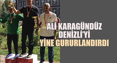 Maratoncu Ali Karagündüz Denizli'yi yine gururlandırdı