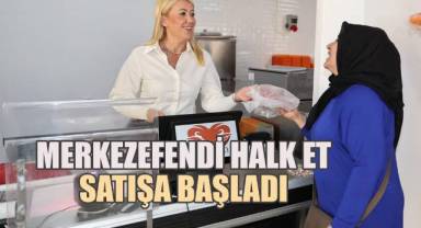 Merkezefendi Halk Et satışa başladı