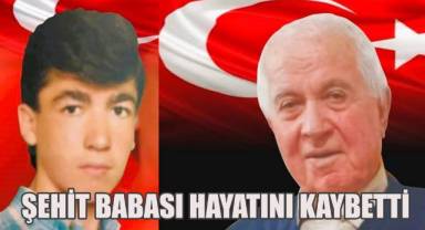 Şehit babası hayetını kaybetti