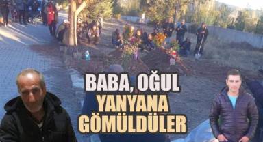 Tavasta'ki aile faciasında katledilen baba, oğul yanyana gömüldüler