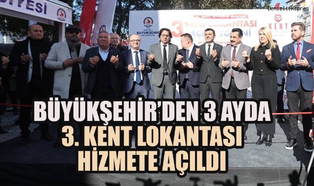 Başkan Çavuşoğlu 4. Kent Lokantası müjdesini de verdi