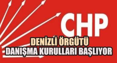 CHP Denizli Örgütü Danışma Kurulları Başlıyor