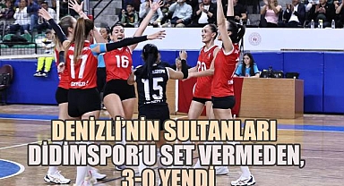 Denizli'nin Sultanları Didimspor'u Set Vermeden 3-0 Yendi
