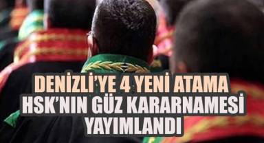 Denizli’ye 4 Yeni Atama: HSK’nın Güz Kararnamesi Yayımlandı