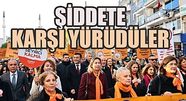 Kadın şiddetine karşı yürüdüler