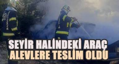 Seyir Halindeki Araç Alevlere Teslim Oldu