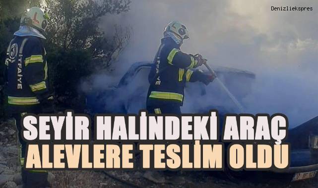 Seyir Halindeki Araç Alevlere Teslim Oldu