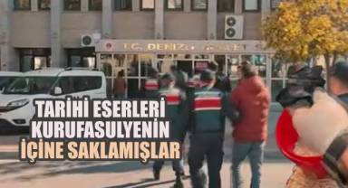 Tarihi eserleri kurufasulyenin içine saklamışlar