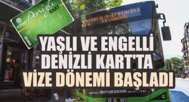 Yaşlı ve Engelli Denizli Kart'ta vize dönemi başladı