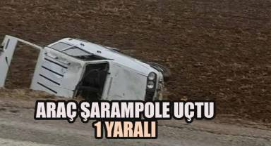 Acıpayam’da Araç Şarampole Uçtu: 1 Yaralı