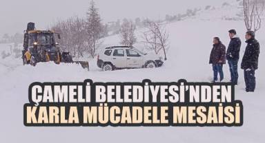 Çameli Belediyesi’nden Karla Mücadele Mesaisi