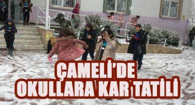 Çameli'de Okullara Kar Tatili