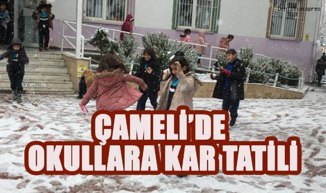 Çameli'de Okullara Kar Tatili