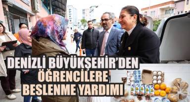 Denizli Büyükşehir’den öğrencilere beslenme yardımı