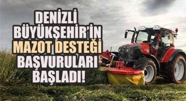 Denizli Büyükşehir'in mazot desteği başvuruları başladı!