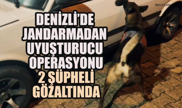 Denizli’de Jandarmadan Uyuşturucu Operasyonu: 2 Şüpheli Gözaltında