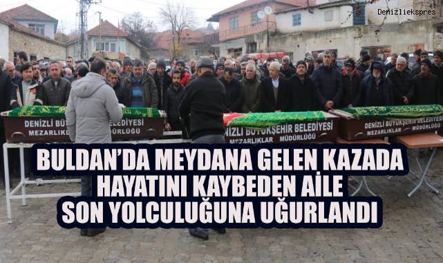 Düğüne Giderken Kazada Hayatını Kaybeden Aile, Gözyaşlarıyla Uğurlandı