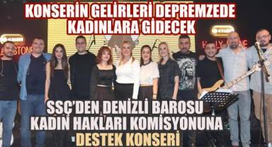 SSÇ'den Denizli Barosu Kadın Hakları Komisyonuna Destek Konseri