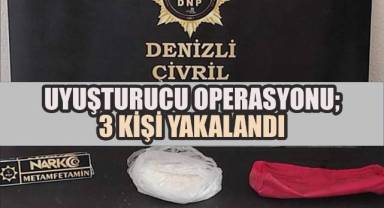 Uyuşturucu Operasyonunda, 3 Şüpheli Yakalandı